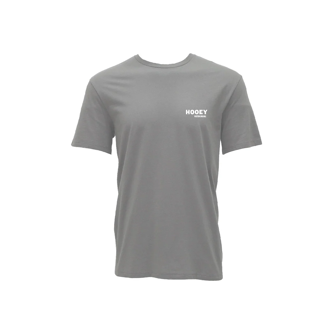 Hooey Men's Briggs T-Shirt Grey w/ White and Brown Logo