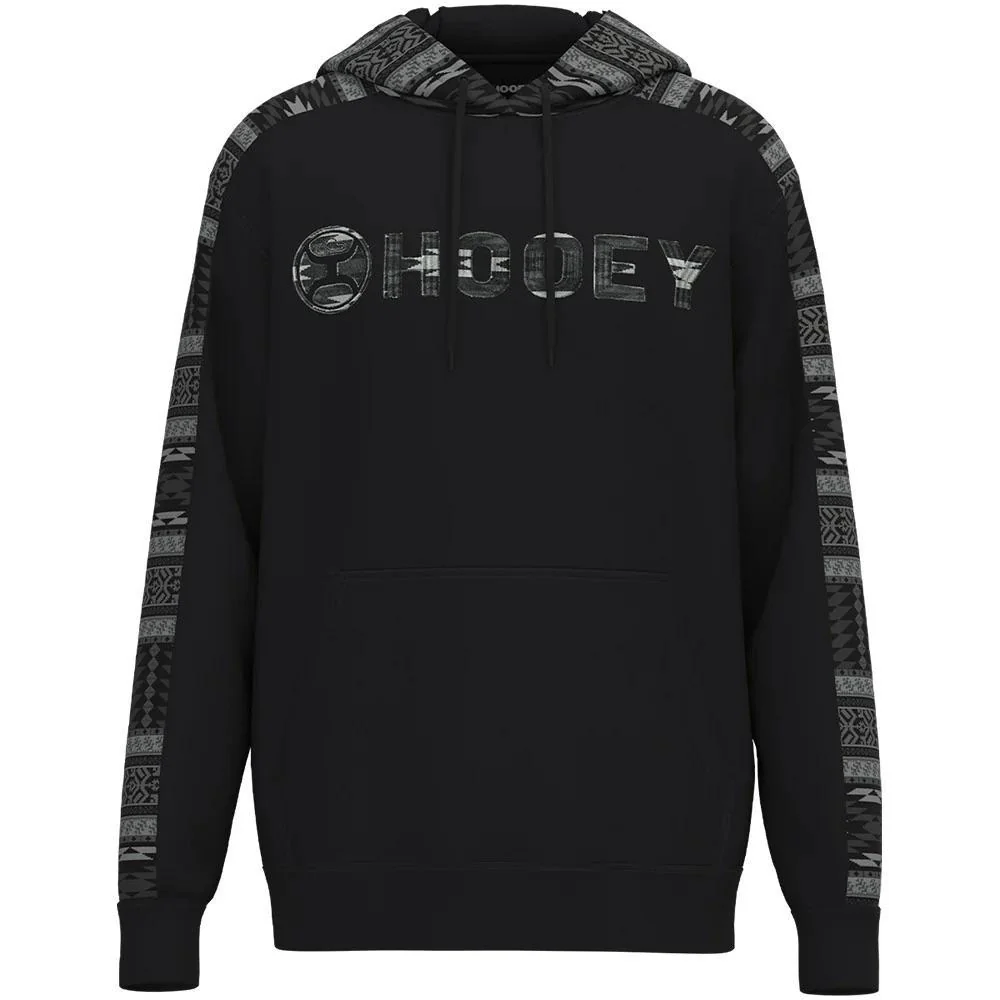 Hooey Men's Canyon Black w/ Grey Aztec Hoodie