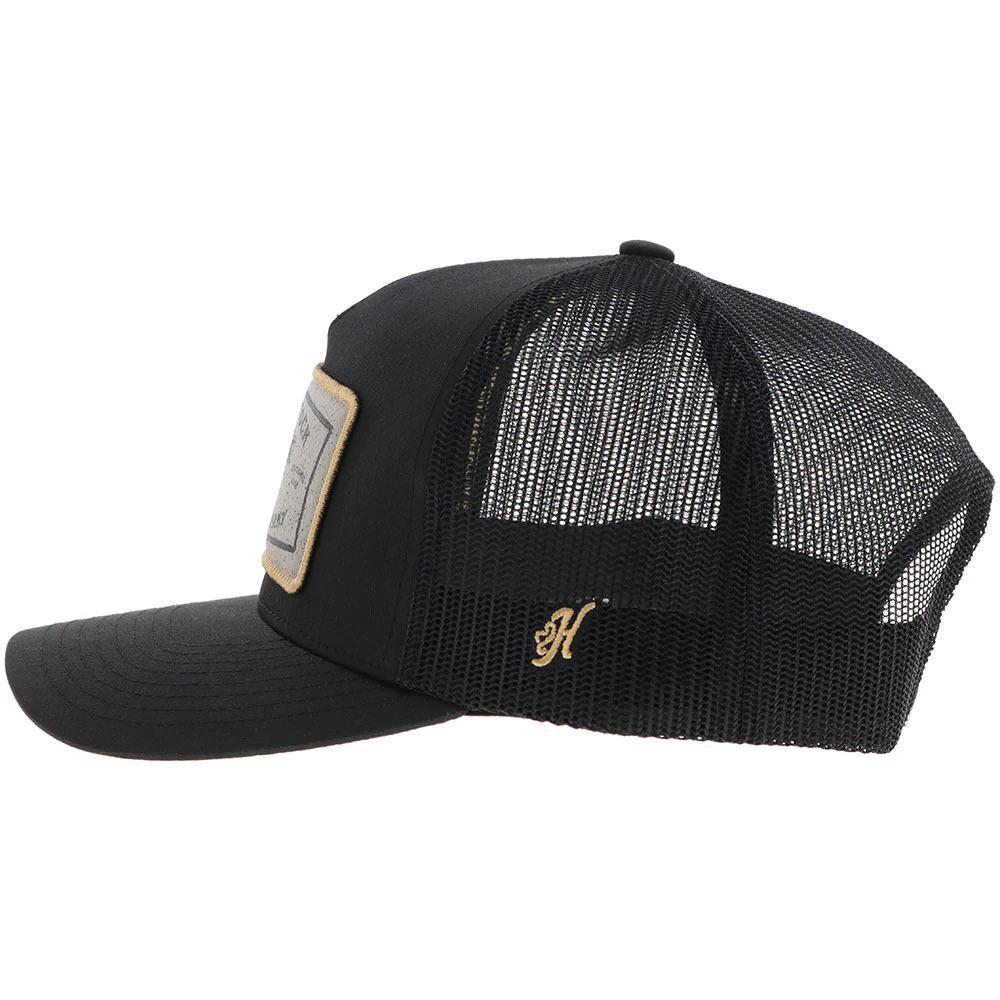 Hooey "Rank Stock" Hat Black w/ Rectangle Patch - Image 2