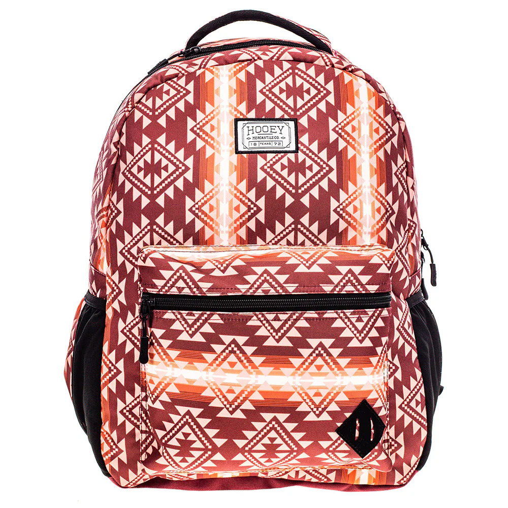Hooey "Recess" Backpack Maroon/Aztec