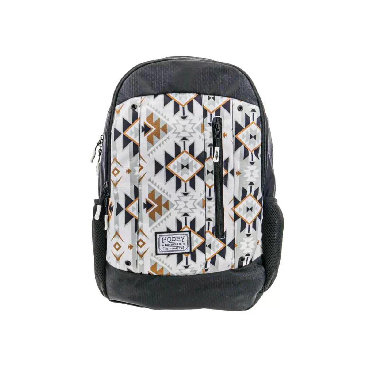 Hooey "Rockstar" White Cream Aztec Pattern Body With Black Accents