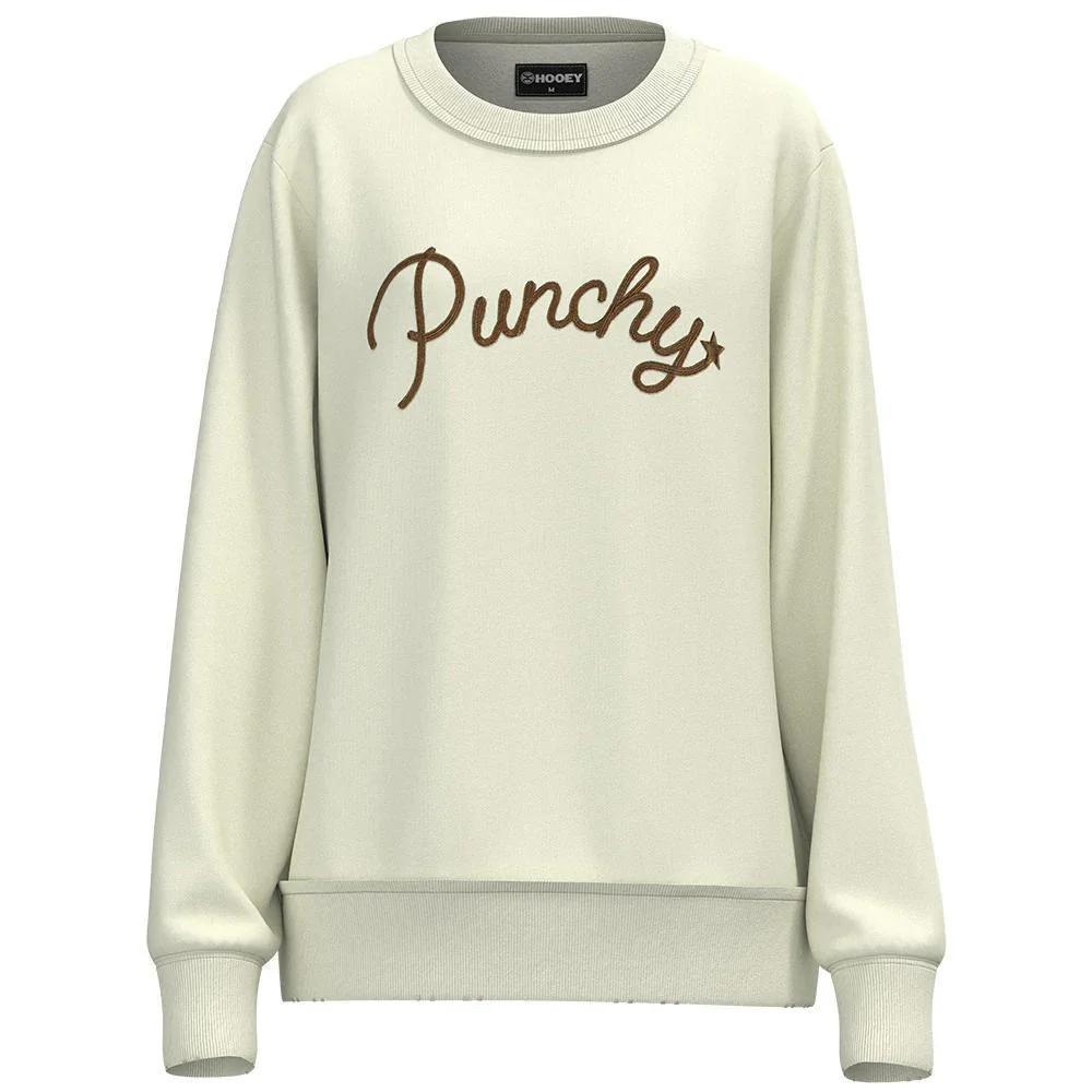 Hooey "Stallion Crew" Ladies Cream w/Punchy Logo Pullover