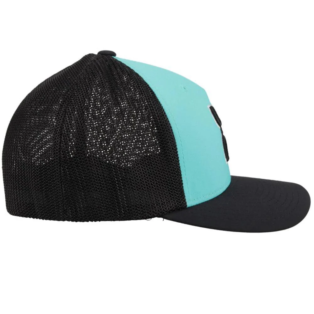 Hooey Unisex Coach Turquoise/Black Hat - Image 3