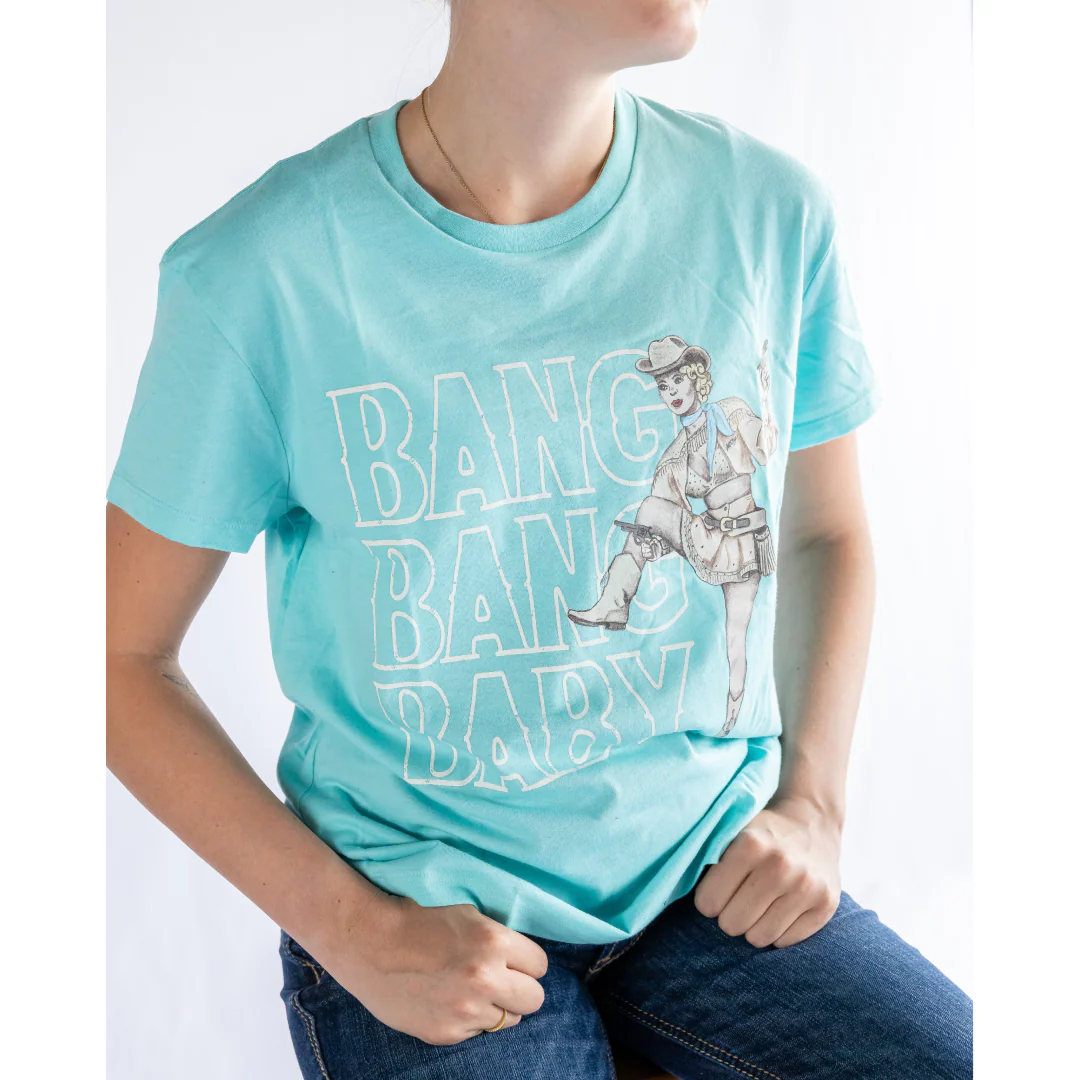 Hooey Women's "Bang Bang Baby" T-Shirt Turquoise - CLEARANCE - Image 3