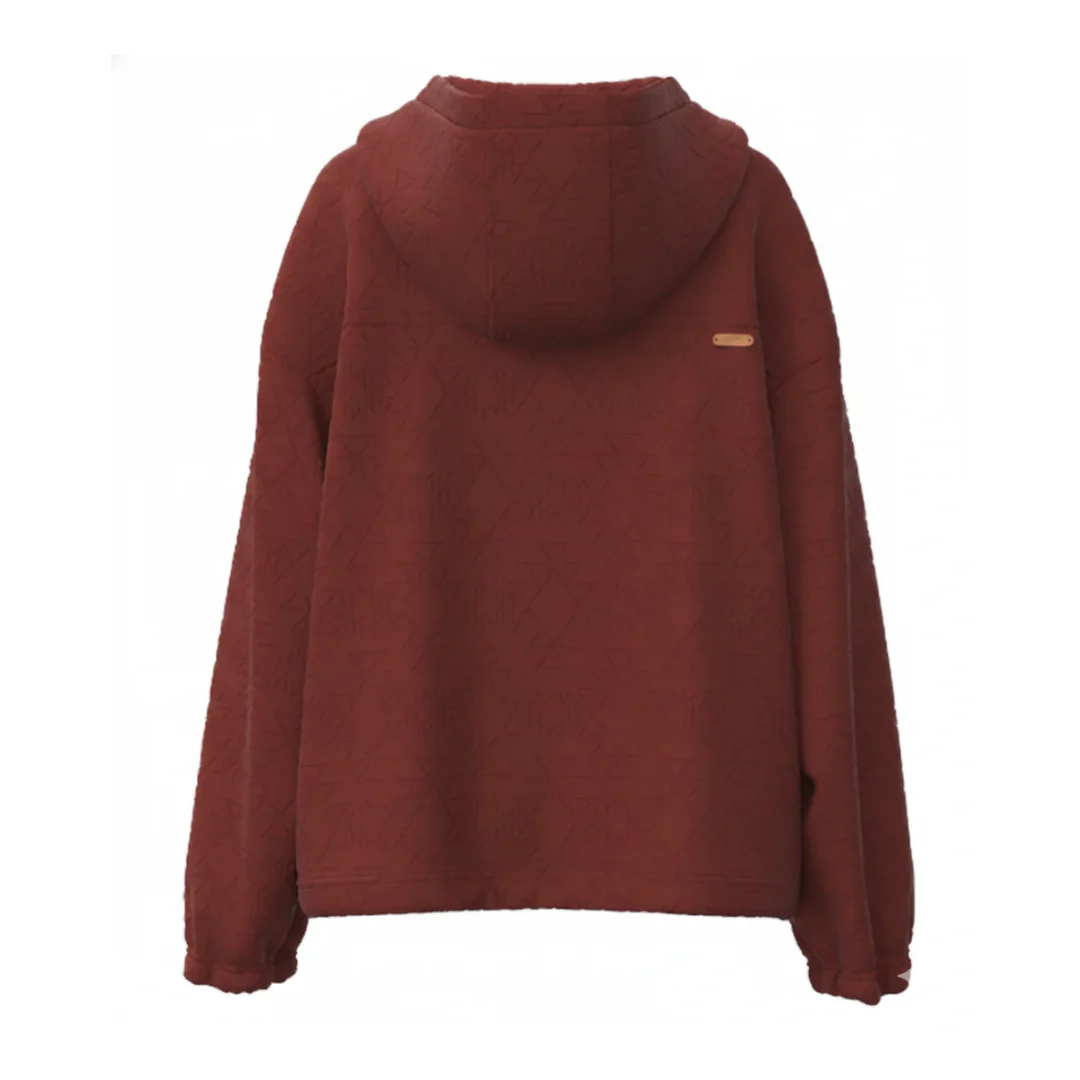 Hooey Women's Mazatlan Half Zip Hoodie Maroon - Image 2