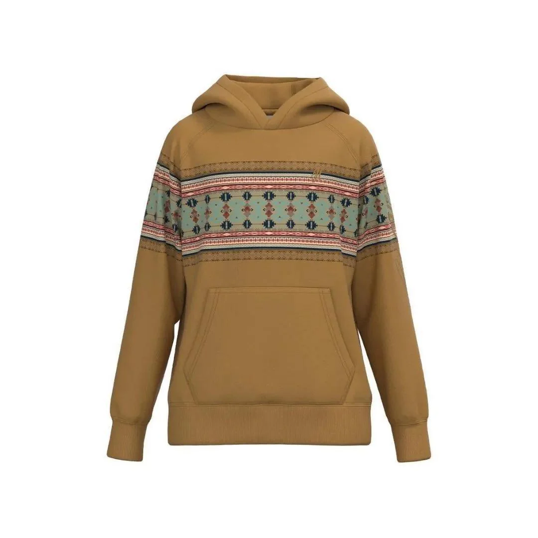 Hooey Youth "Legendary Hoody" Tan w/Thunderbird Pattern - Image 7
