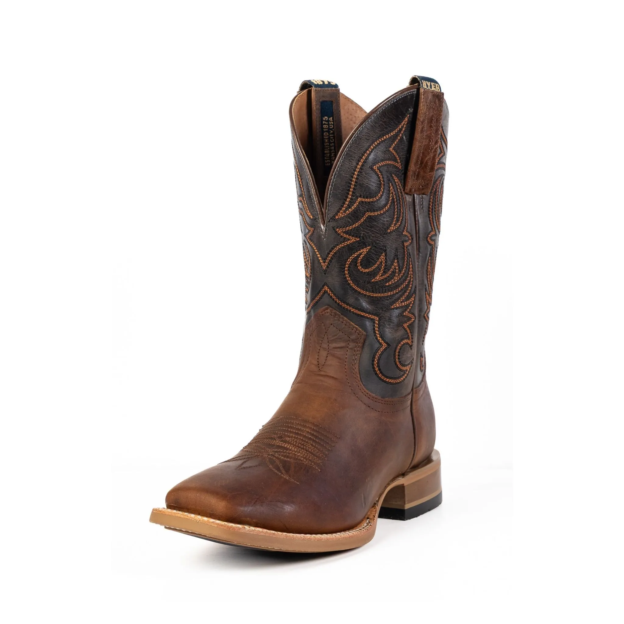 Hyer Men's 11" Bucklin Western Cowboy Boot - Tan