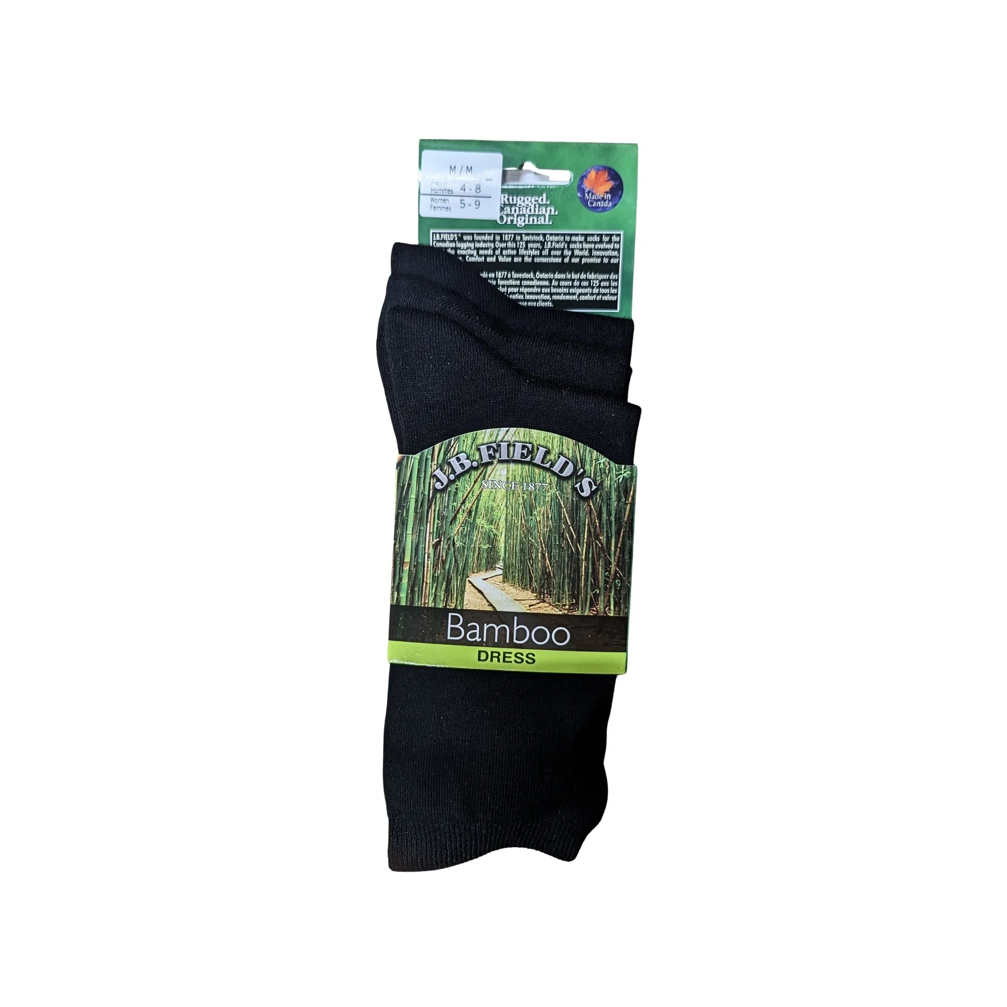 J.B. Field's Unisex Bamboo Dress Plain Socks (3 pairs) - Image 2