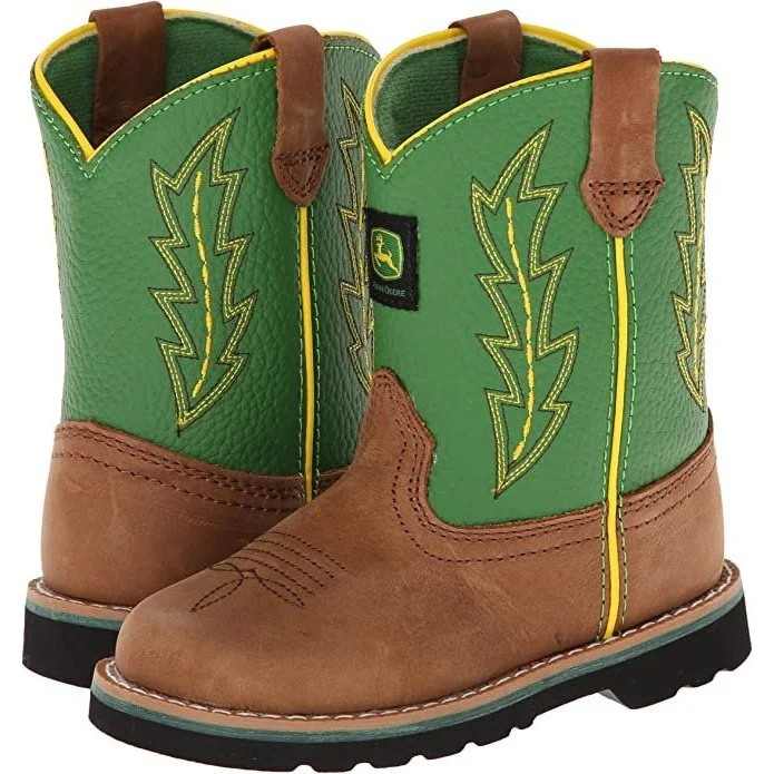 John Deere Classic Western Pull-On Boot Kid's