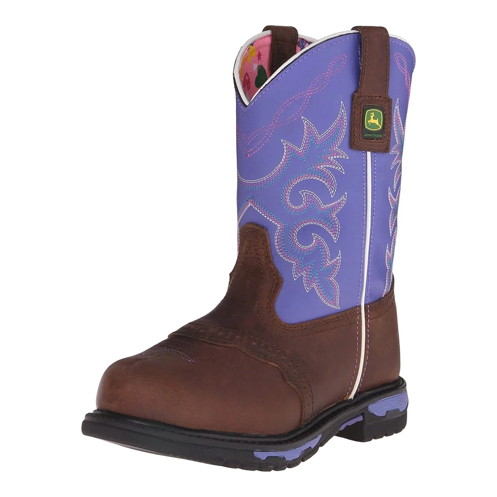 John Deere Kid’s Boots Leather Pull-On