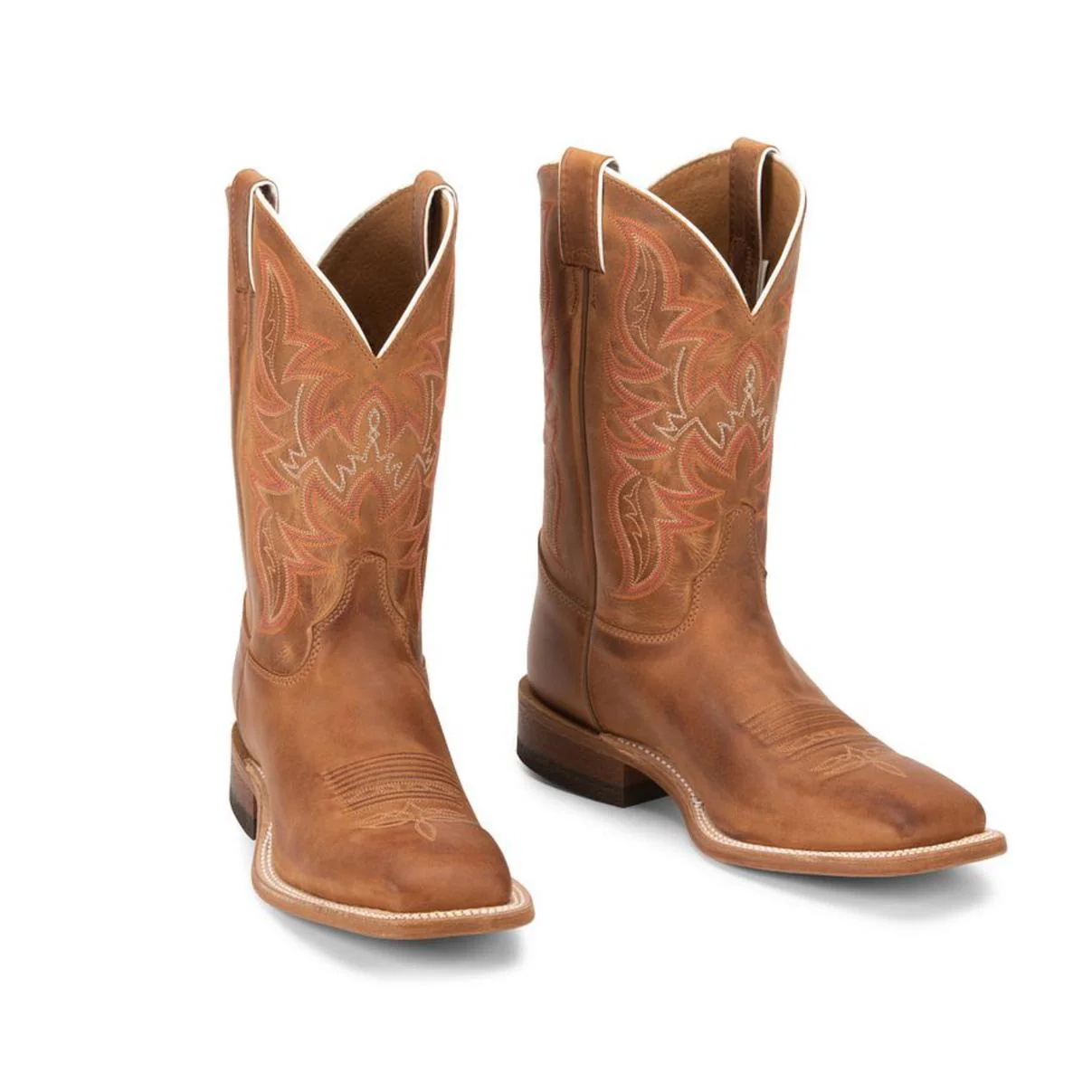 Justin Men's 11" Austin Western Boots Cognac - Image 40