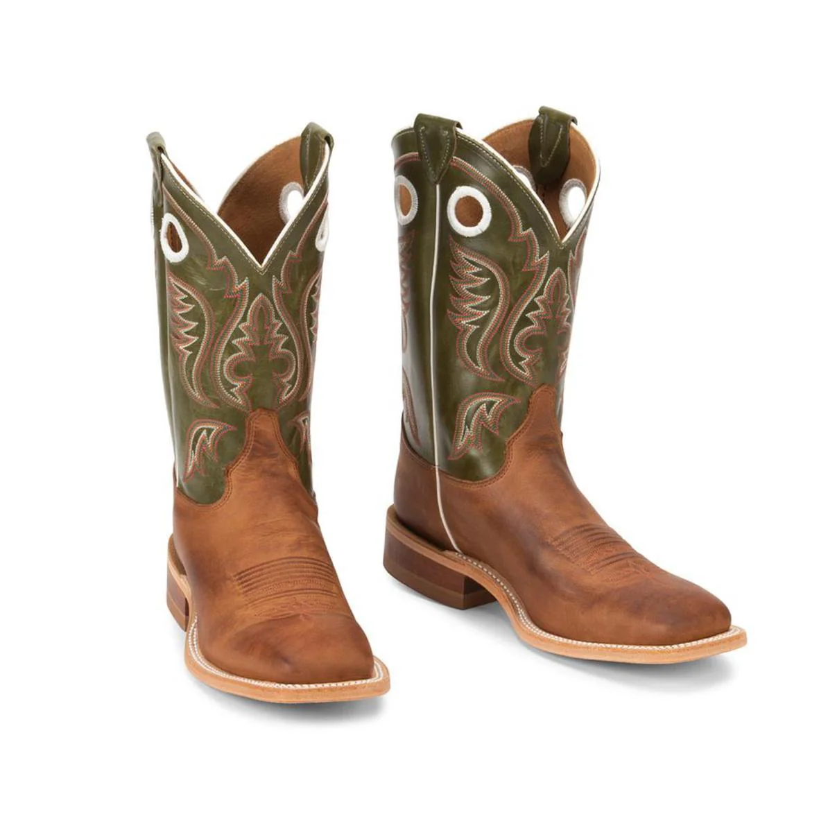 Justin Men's 11" Austin Western Boots Cognac - Image 8