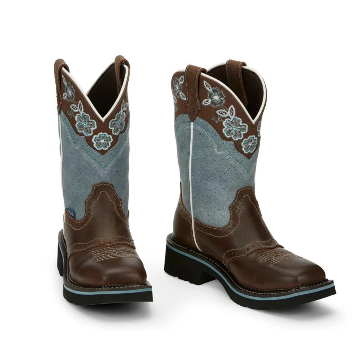 Justin Women's 11" Starlina Western Boot Brown