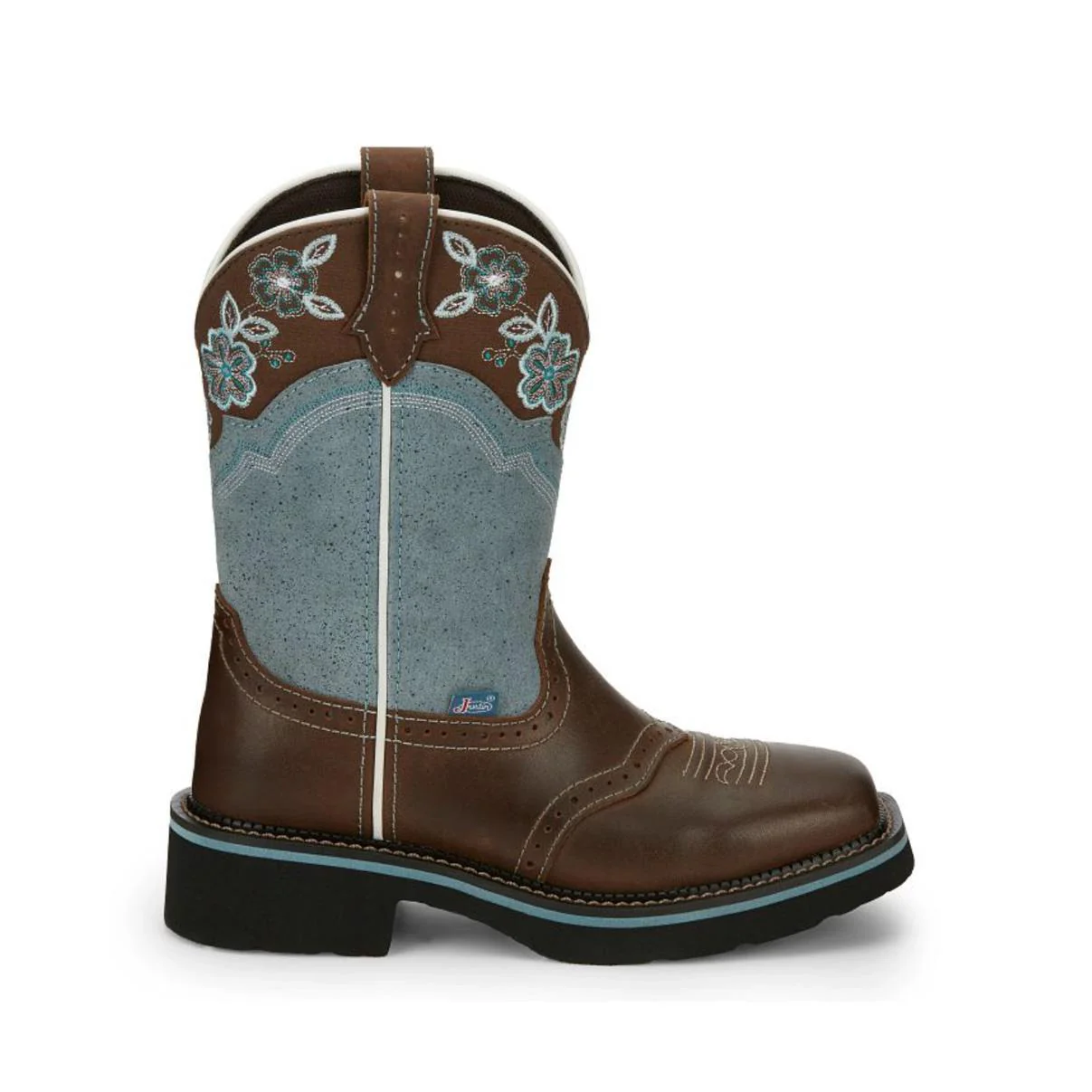 Justin Women's 11" Starlina Western Boot Brown - Image 2