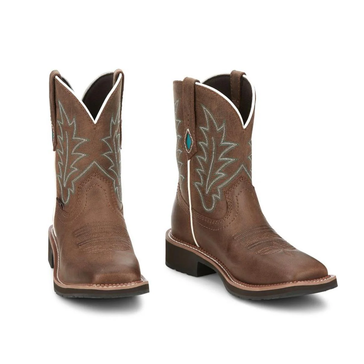 Justin Women's 8" Ema Western Boot Dark Tan