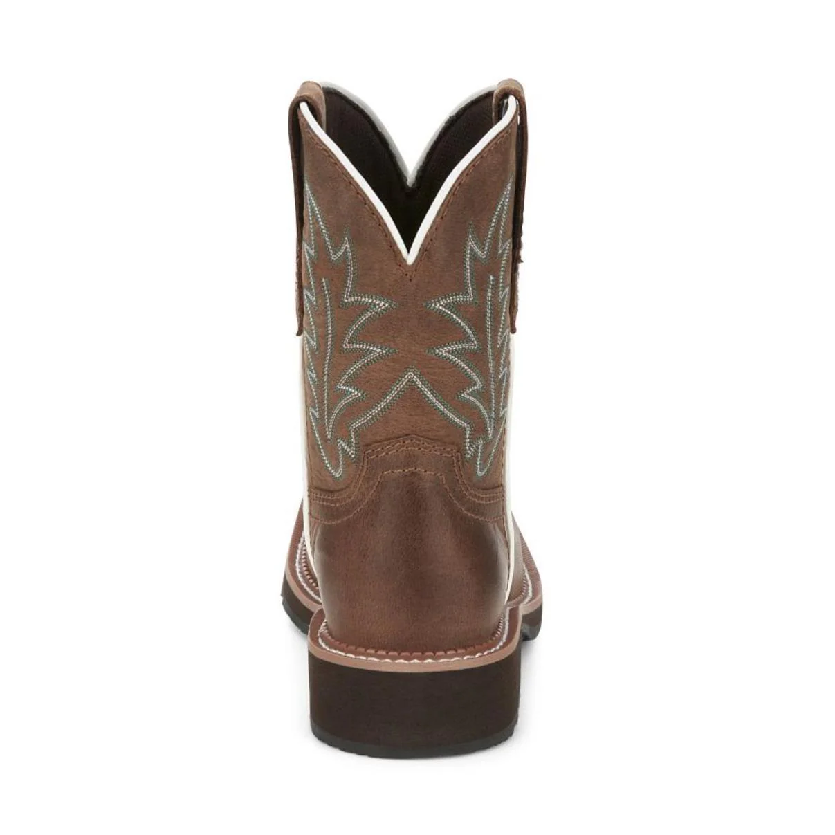 Justin Women's 8" Ema Western Boot Dark Tan - Image 3