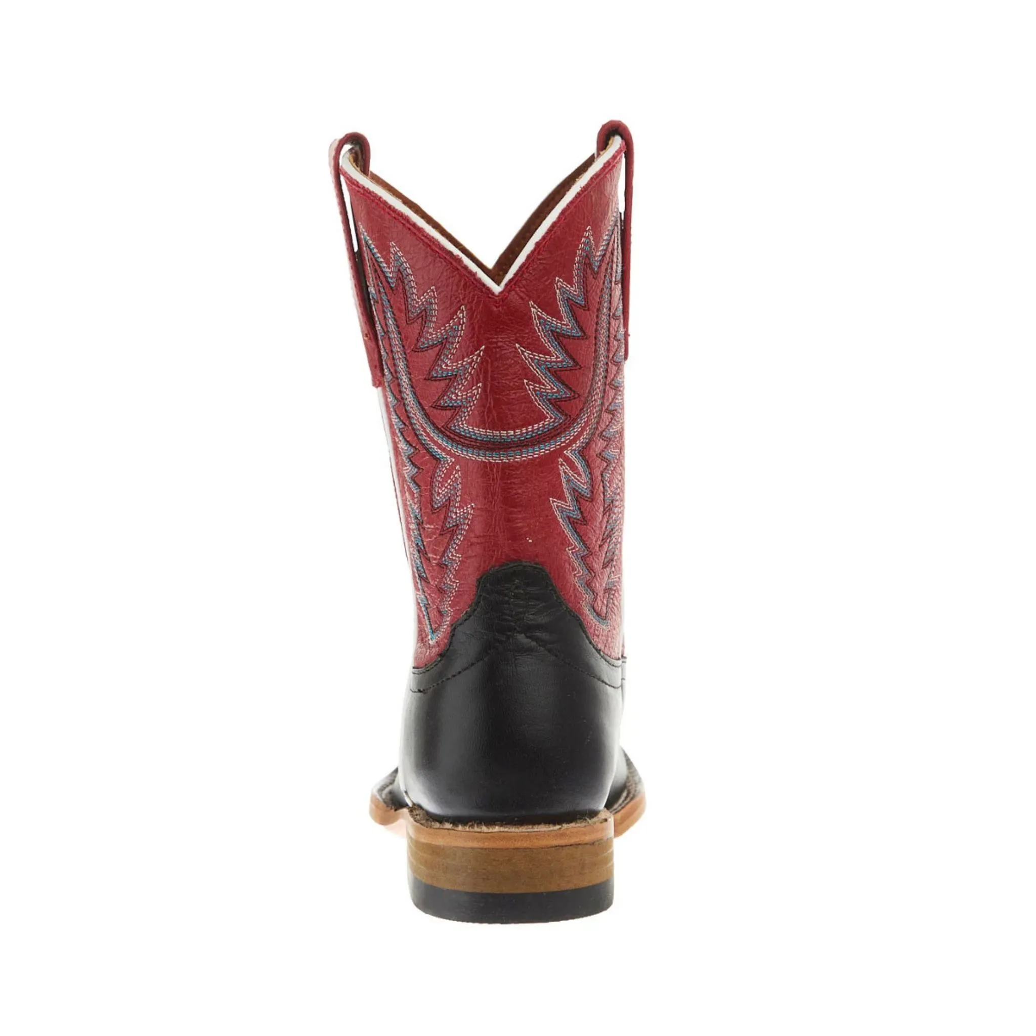 Kid's Horse Power Cowboy Boot Red w/ Black - Image 2
