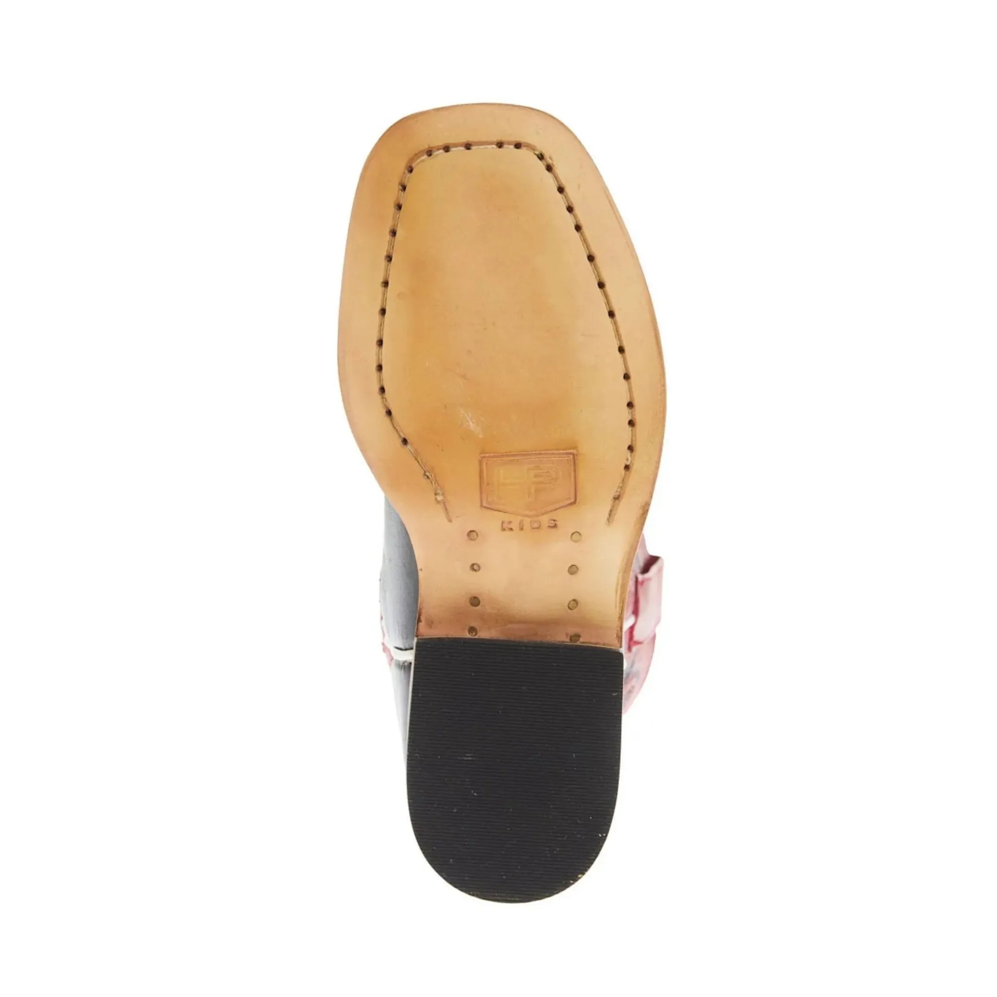 Kid's Horse Power Cowboy Boot Red w/ Black - Image 4