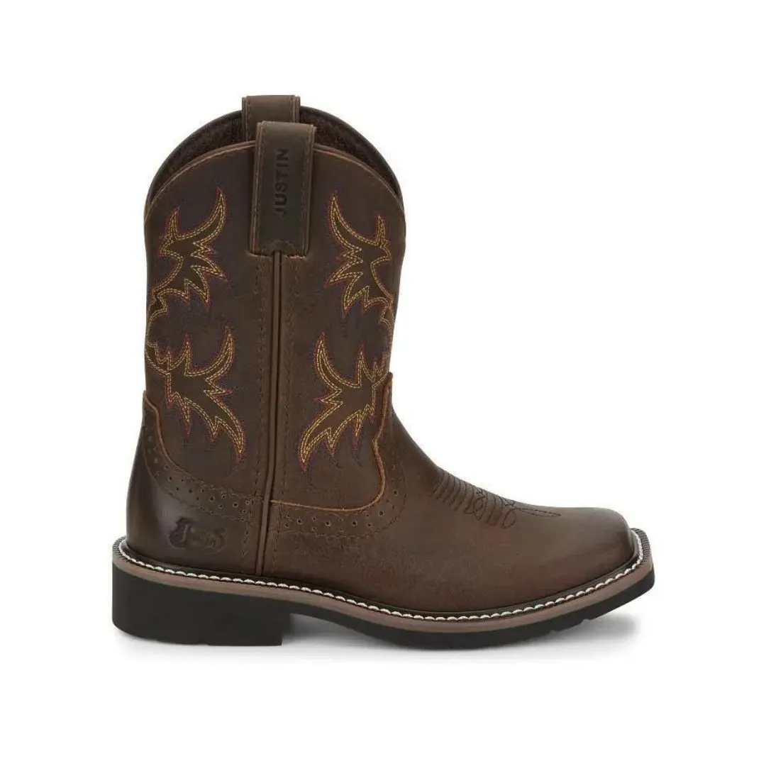 Kid's Justin Cattleman Western Boots - Image 2