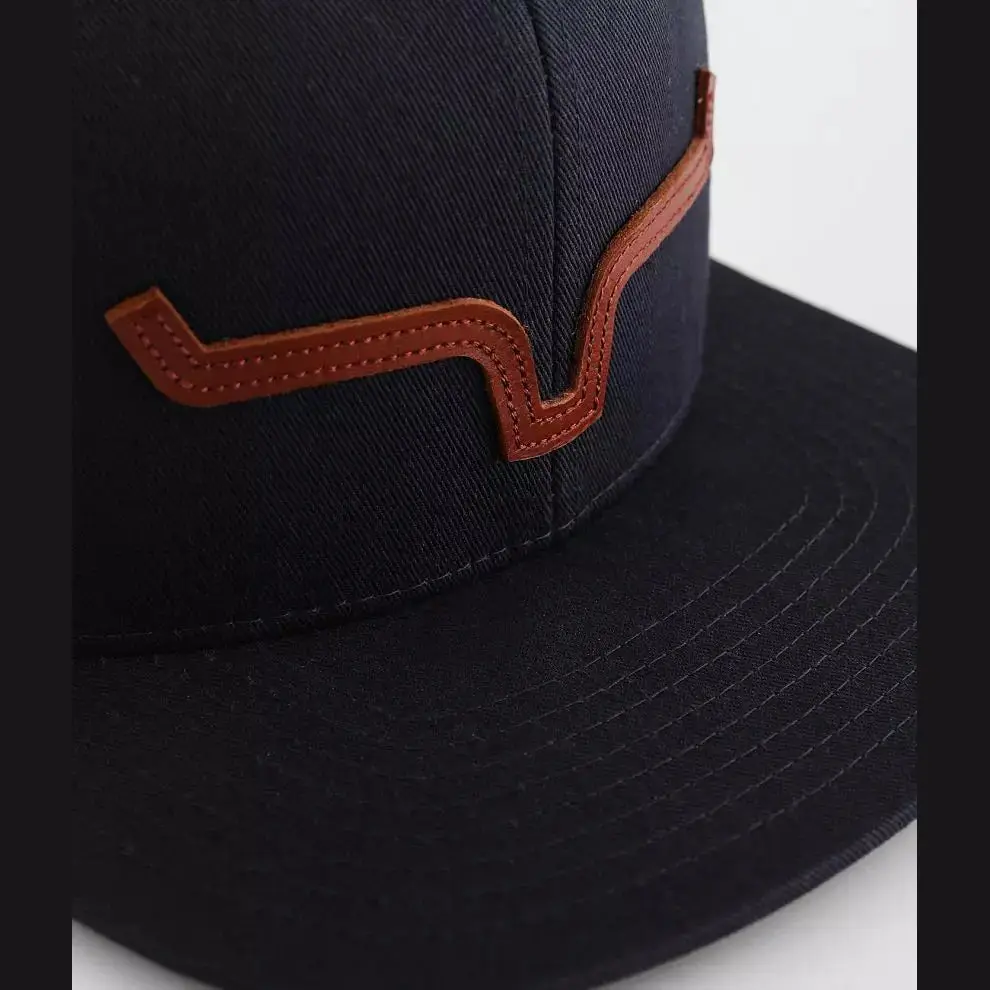 Kimes Men’s Cap ATG Snapback Leather Logo Patch - Image 3