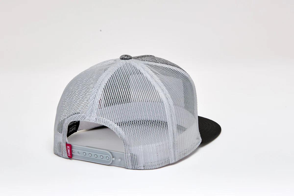 Kimes Ranch Banner Ventilated Trucker Hat in Grey Heather - Image 2