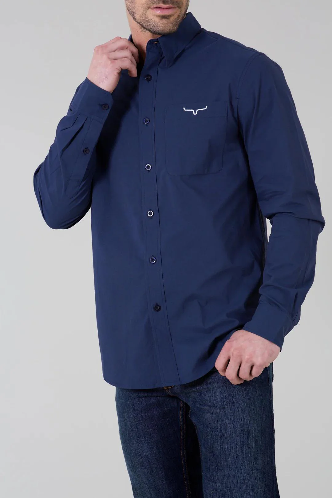 Kimes Ranch Men's Team Long Sleeve Dress Shirt - Image 3