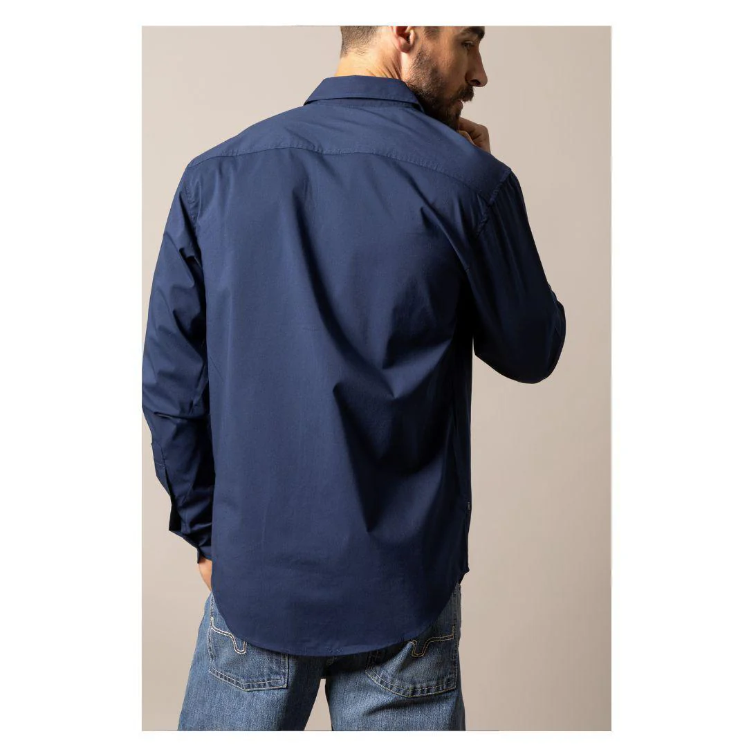 Kimes Ranch Men's KR Team Shirt Navy/Grey/Black - Image 3