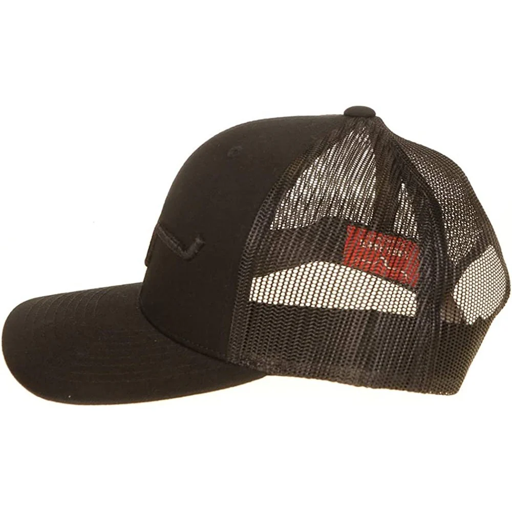 Kimes Ranch Men's Cap Weekly Trucker 6 Panel Curved Bill Black - Image 3