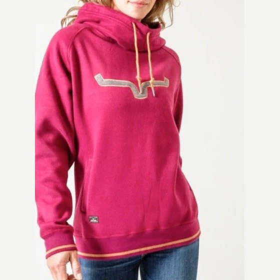 Kimes Ranch Women’s Hoodie Two Scoop Wine - Image 2
