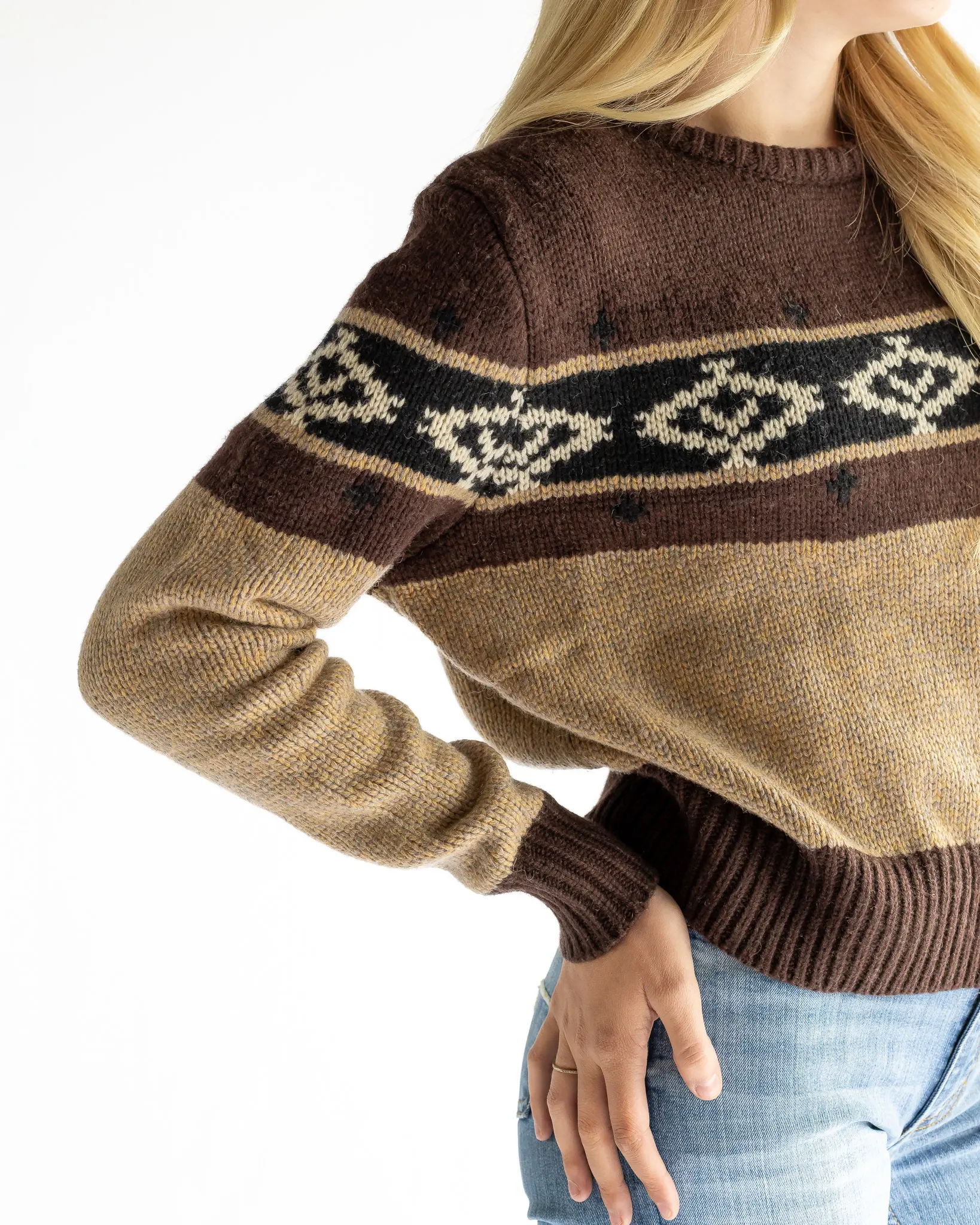 Kimes Ranch Women's Chama Crew Sweatshirt Brown - Image 2