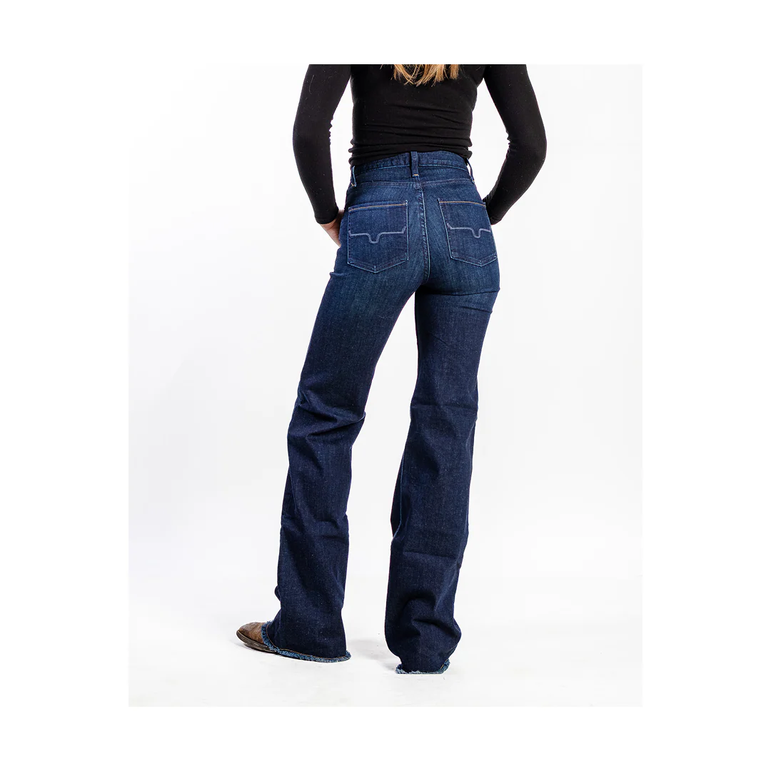 Kimes Ranch Olivia Wide Leg High-Rise Jean Dark Wash Women's - Image 3
