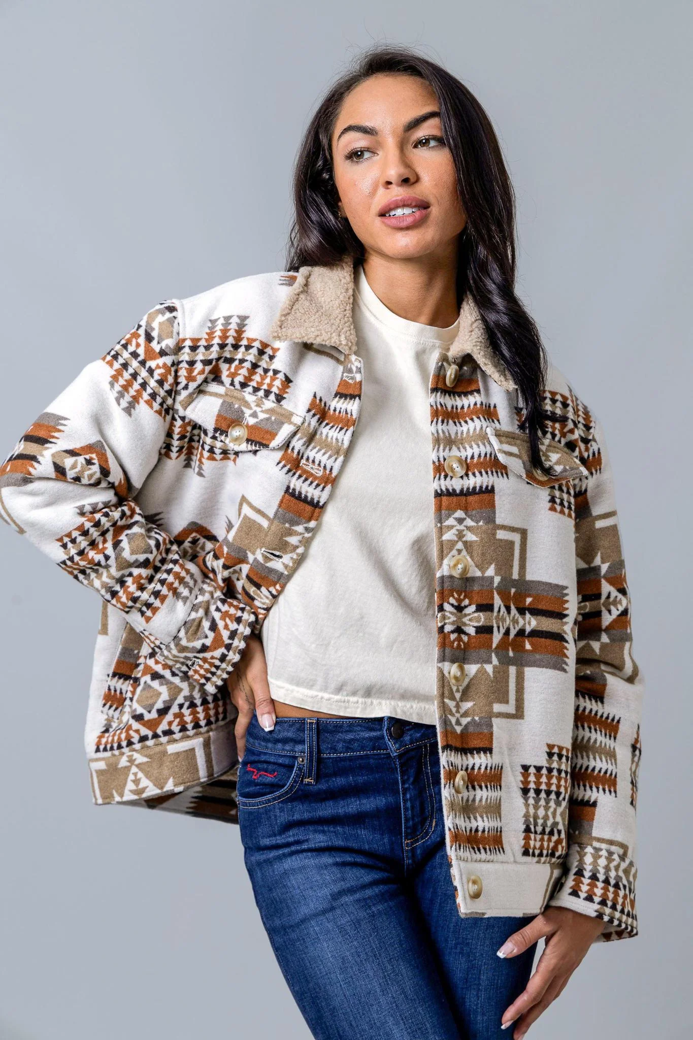 Kimes Ranch Women's Red Rocks Jacket Oatmeal - Image 6