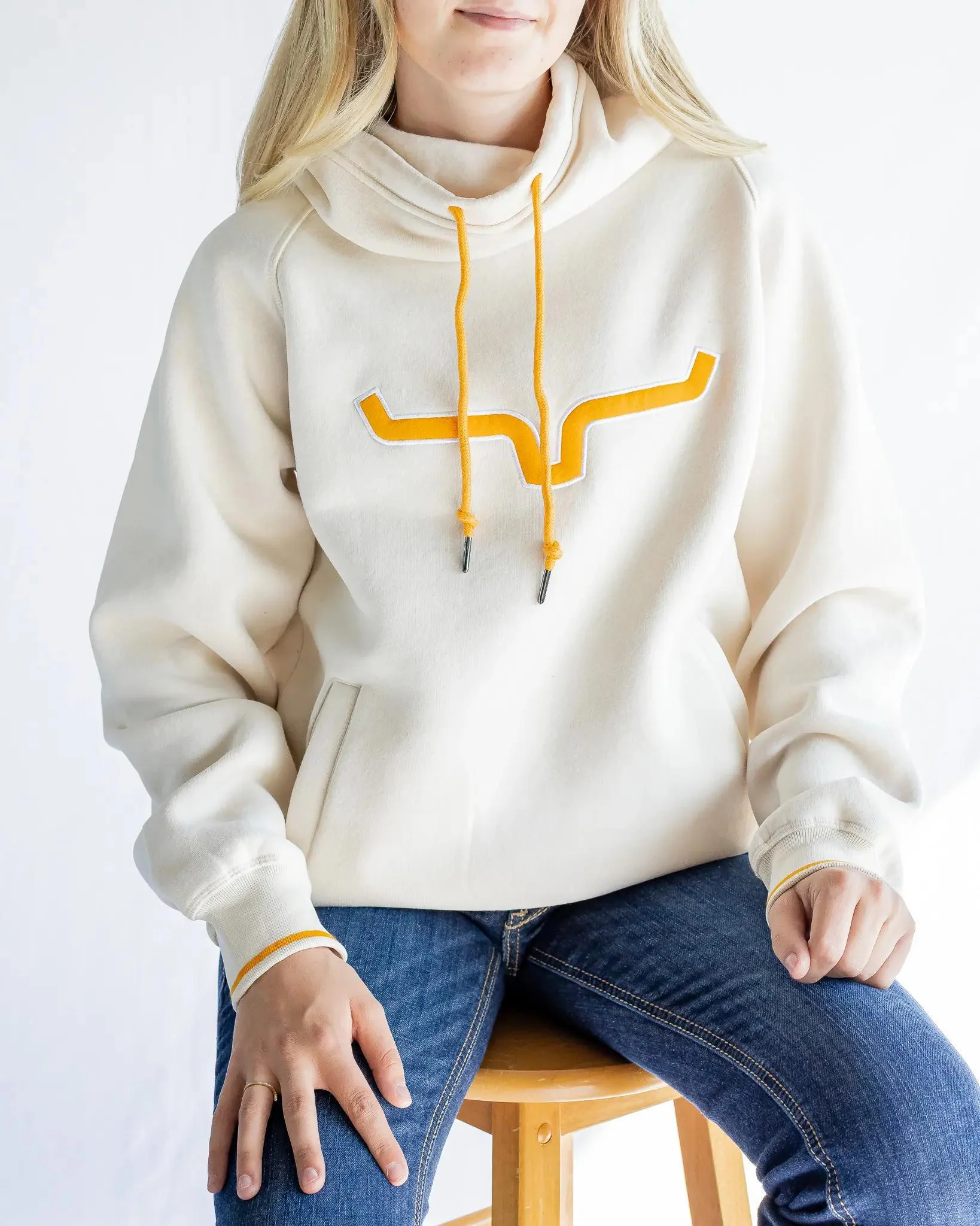 Kimes Ranch Women's Two Scoops Hoodie Natural - Image 6