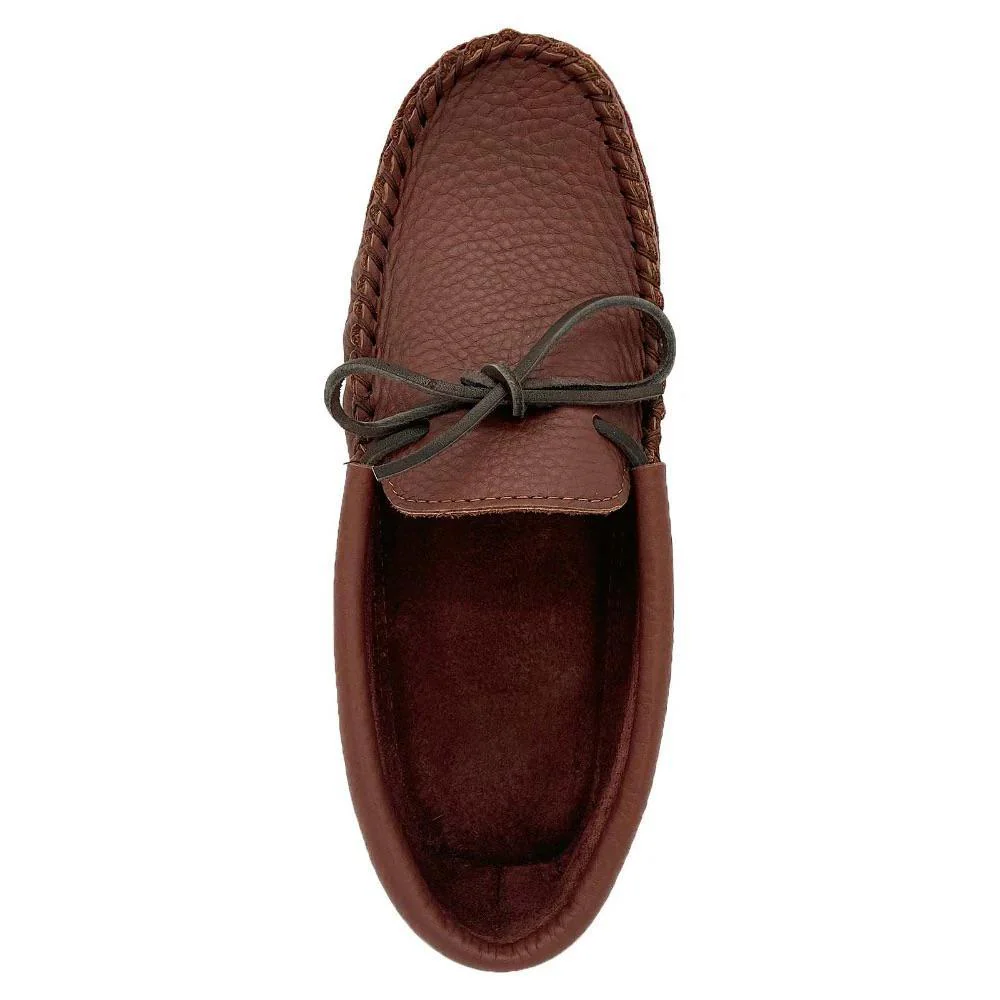 Laurentian Chief Men's Moccasins Woodstain Leather Unlined - Image 2