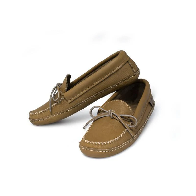 Laurentian Chief Men's Single Lacing Cork Cowhide Leather Moccasins