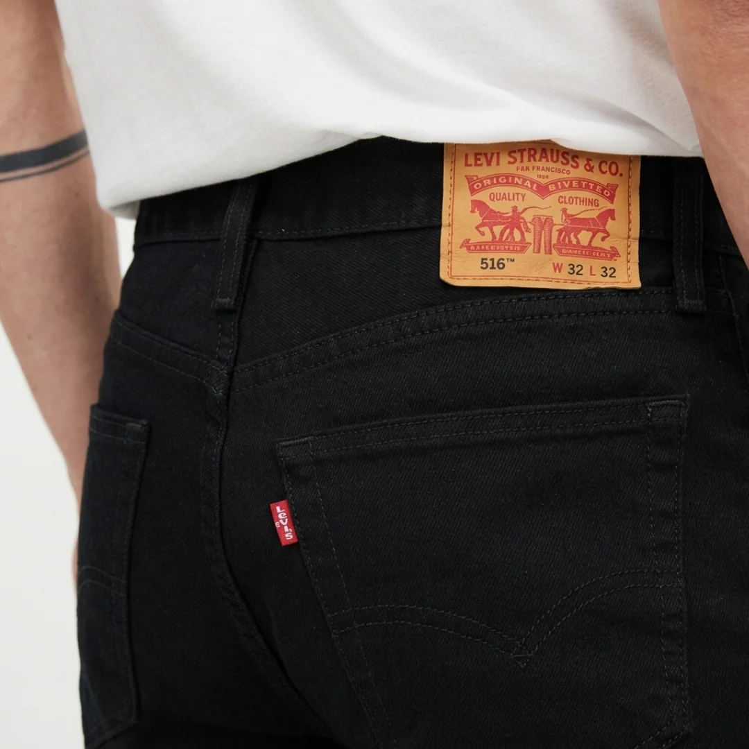 Levi’s 516 Slim Straight Leg Black Jean Men's - Image 4