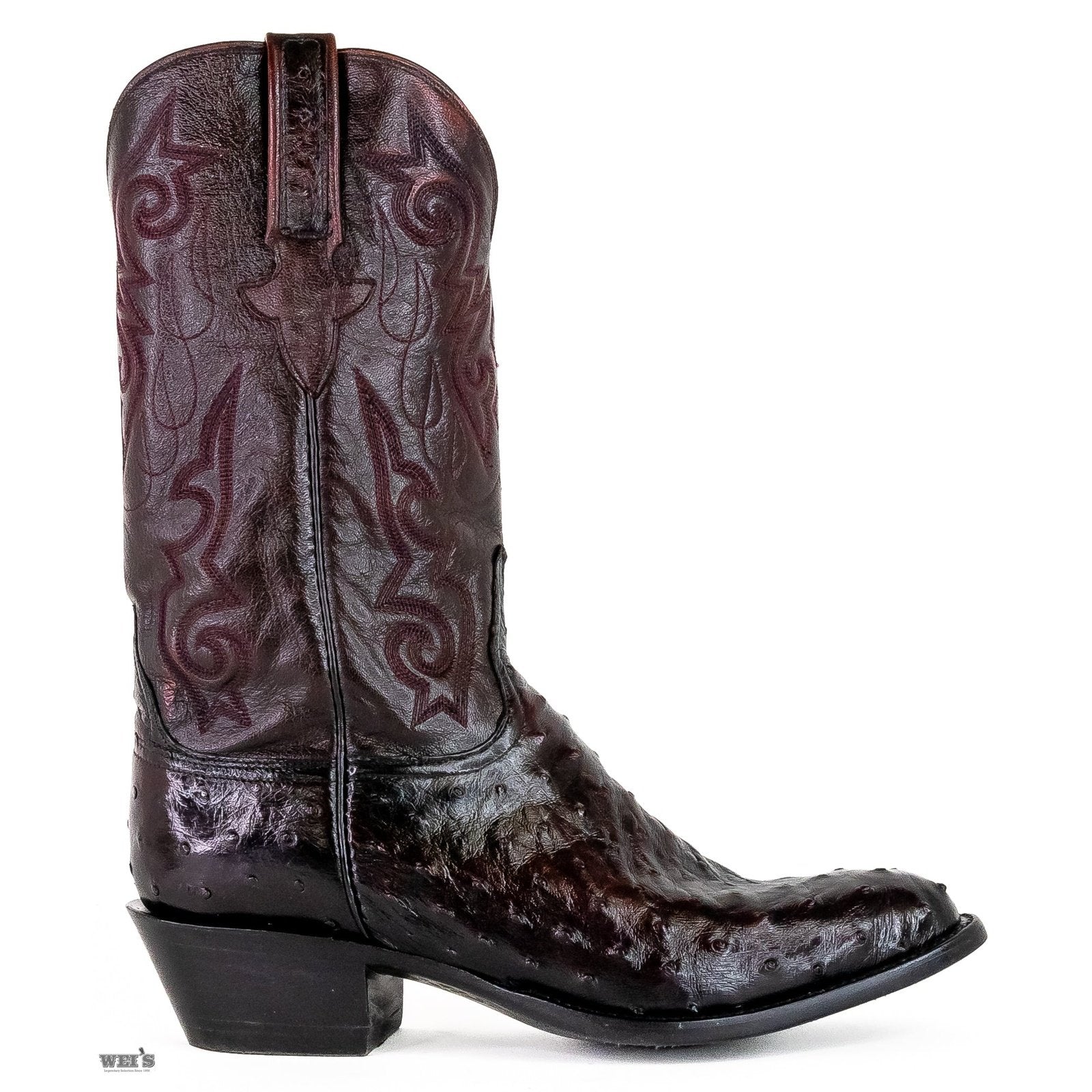 Lucchese Men's Cowboy Boots 14" Exotic Ostrich/Goat - Image 2