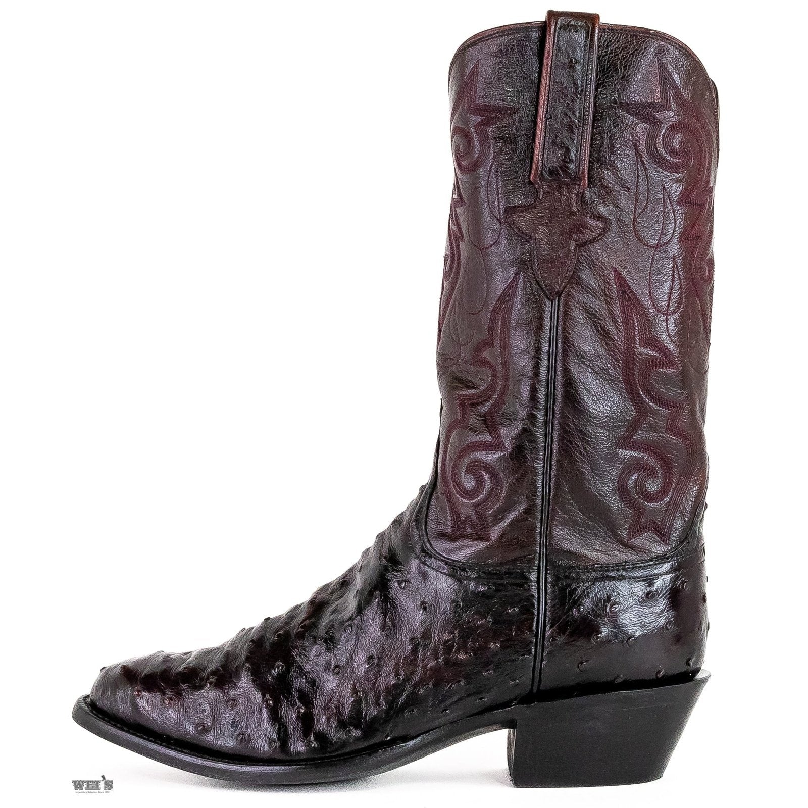 Lucchese Men's Cowboy Boots 14" Exotic Ostrich/Goat - Image 4