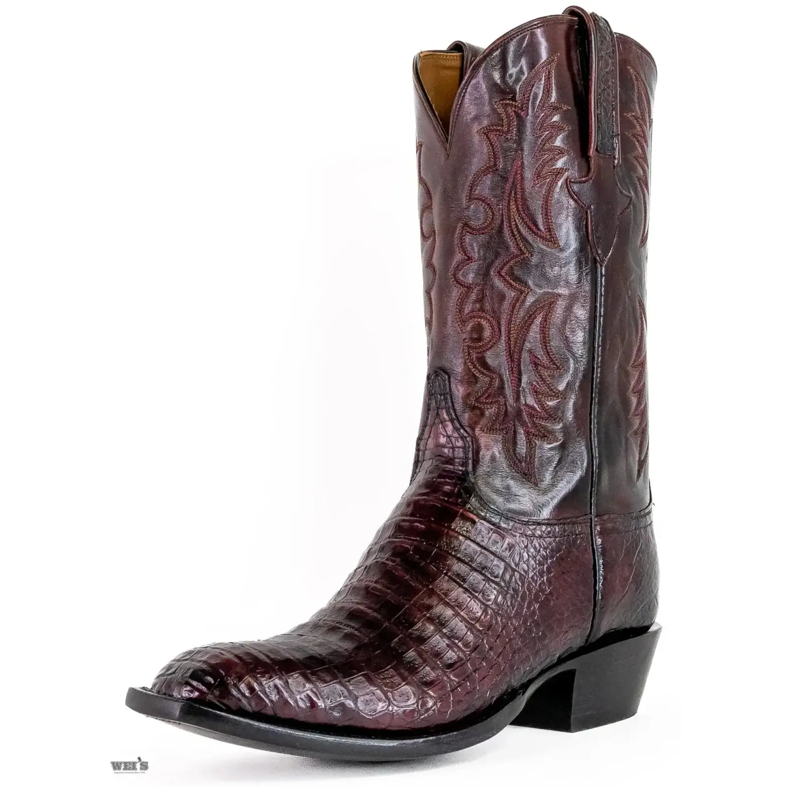 Lucchese Cowboy Boots 14" Exotic Caiman/Buffalo - Image 3