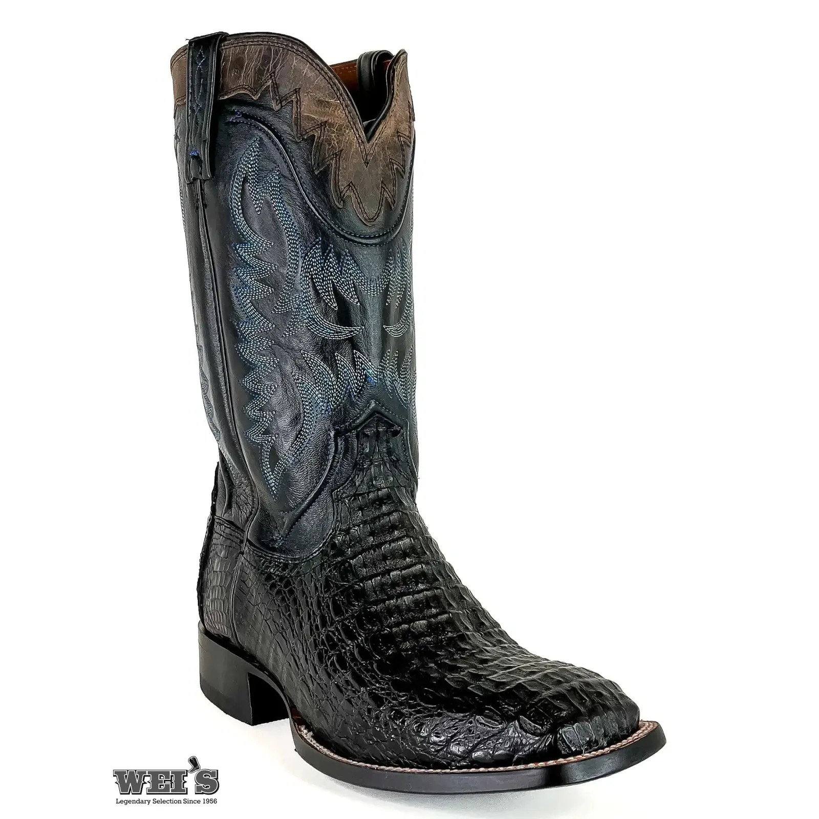Lucchese Exotic Caiman Hornback 14" Cowboy Boot Men's