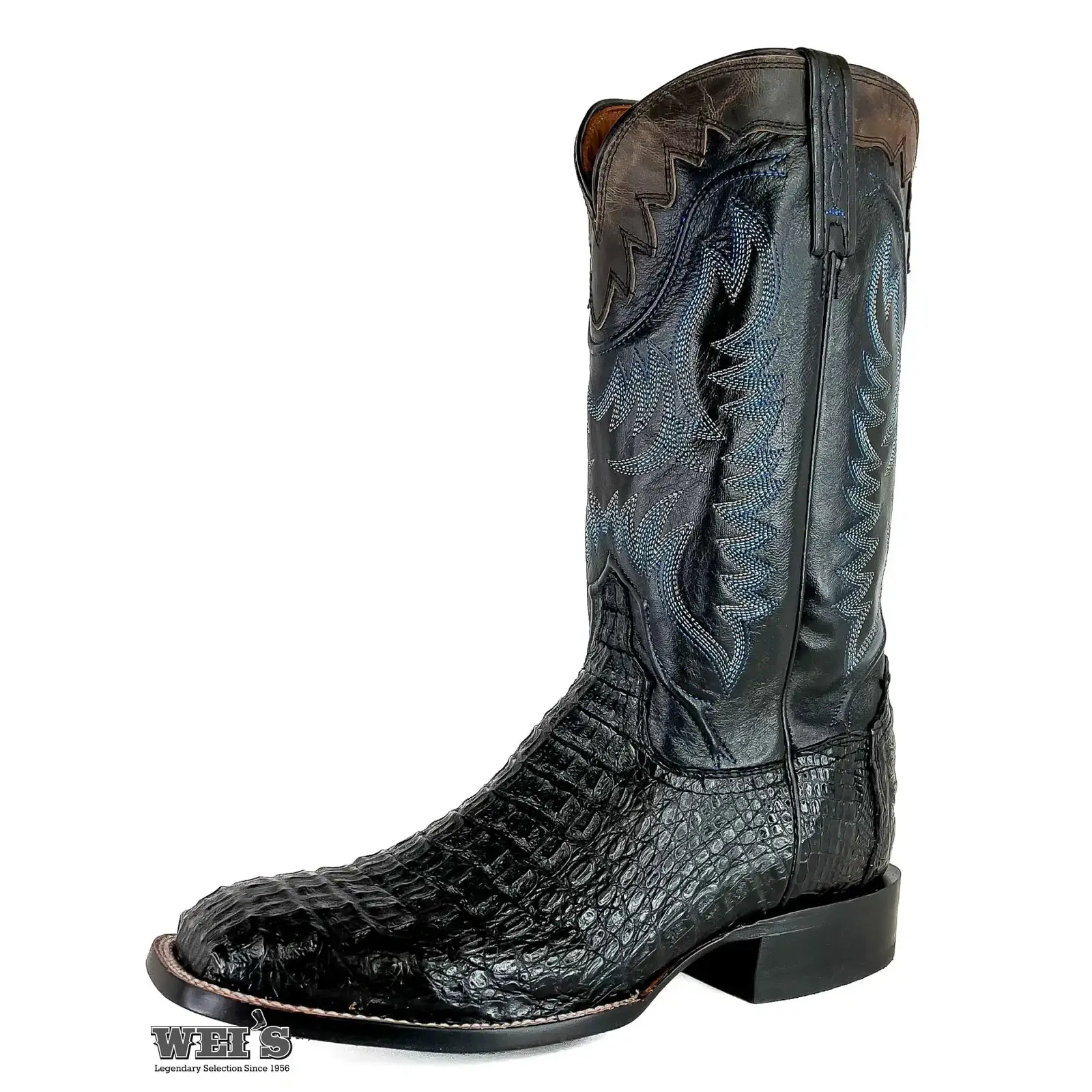 Lucchese Exotic Caiman Hornback 14" Cowboy Boot Men's - Image 3