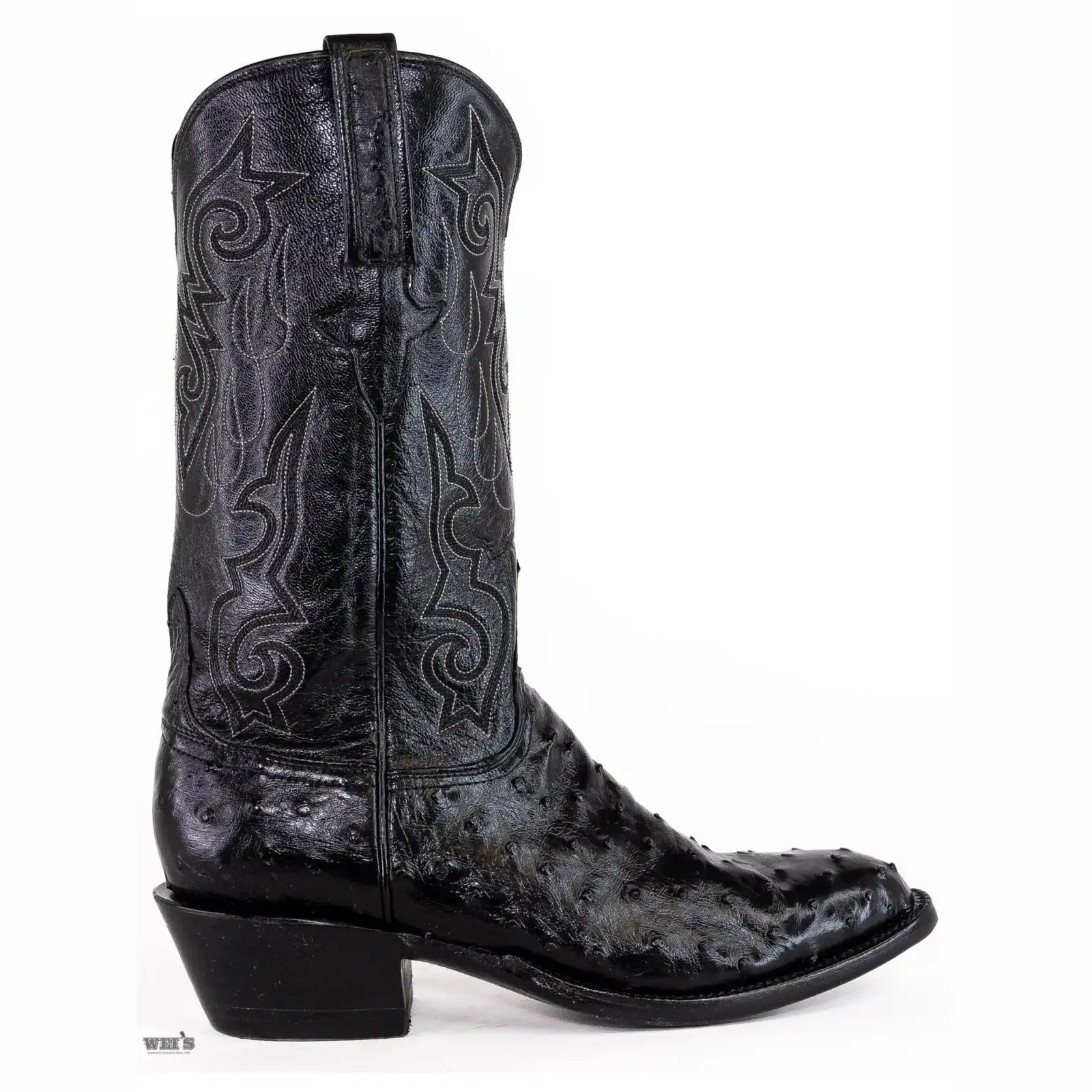 Lucchese Men's Cowboy Boots 13" Exotic Ostrich Medium Round Toe - Image 4
