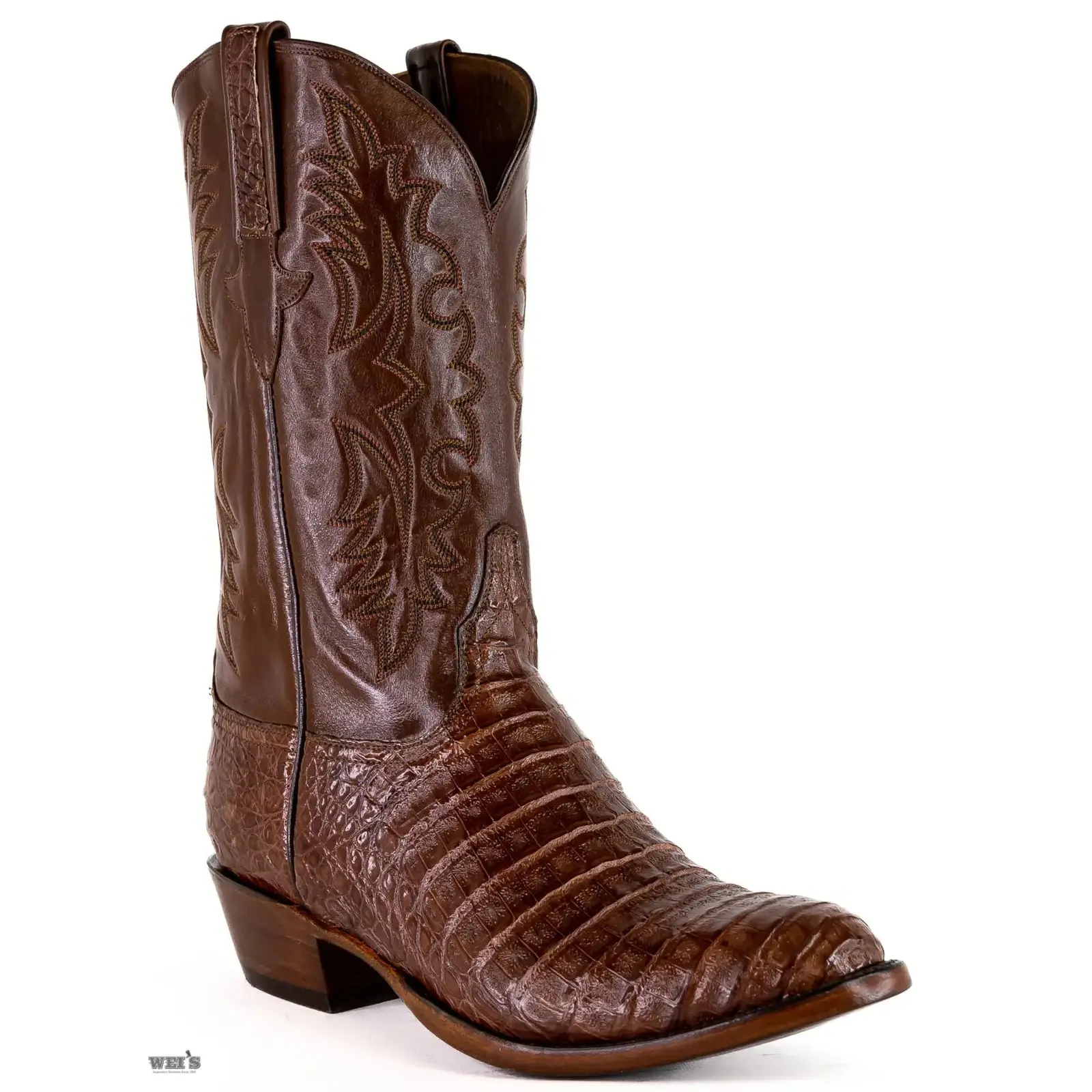 Lucchese Men's Cowboy Boots 13" Exotic Caiman