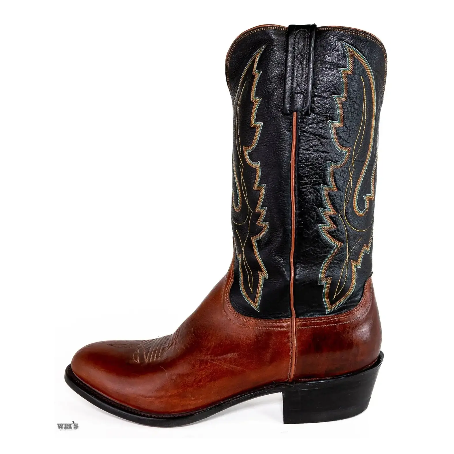 Lucchese 1883 Men's Cowboy Boots 13" Calfskin 2-Toned - Image 2
