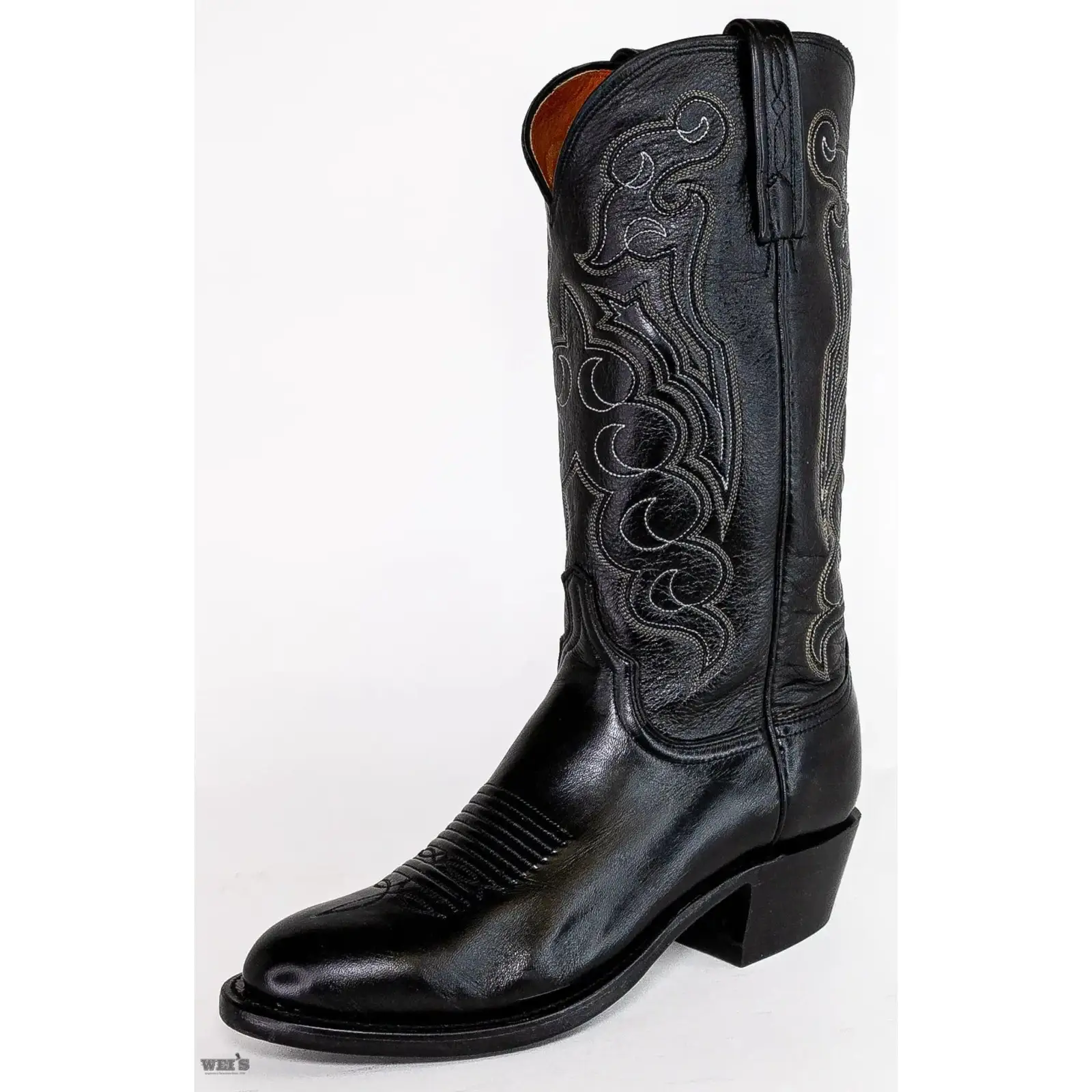 Lucchese 1883 Men's Cowboy Boots 14" Cordoba Calf Roper Toe - Image 3