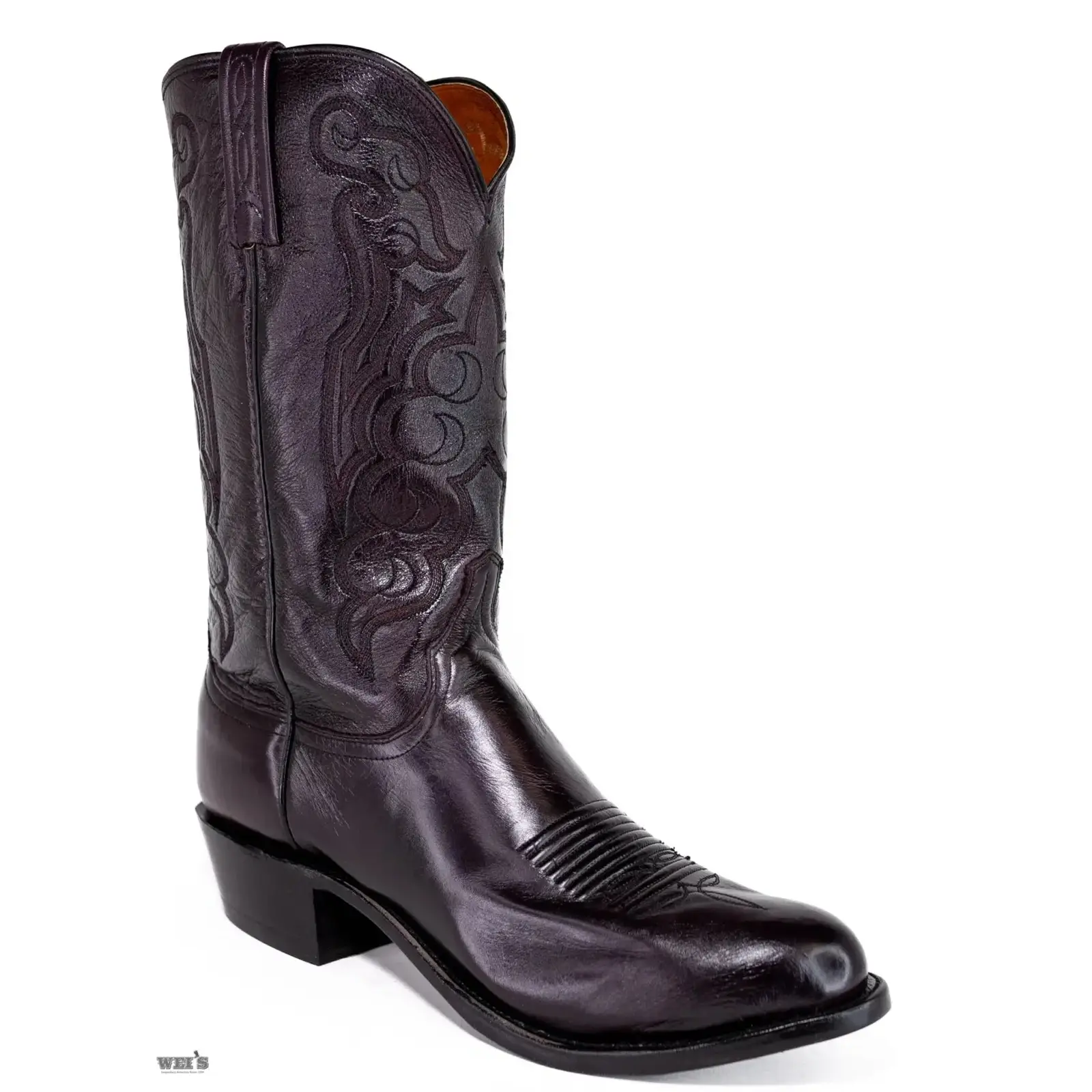 Lucchese 1883 Men's Cowboy Boots 13" Cordoba Calf Black