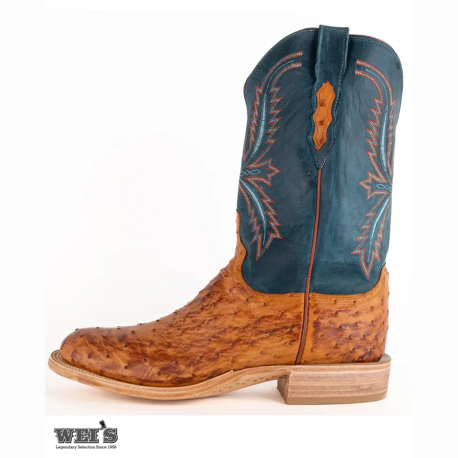 Lucchese 2000 Men's Cowboy Boots 13" Exotic Ostrich Walking Heel -CLEARANCE - Image 4