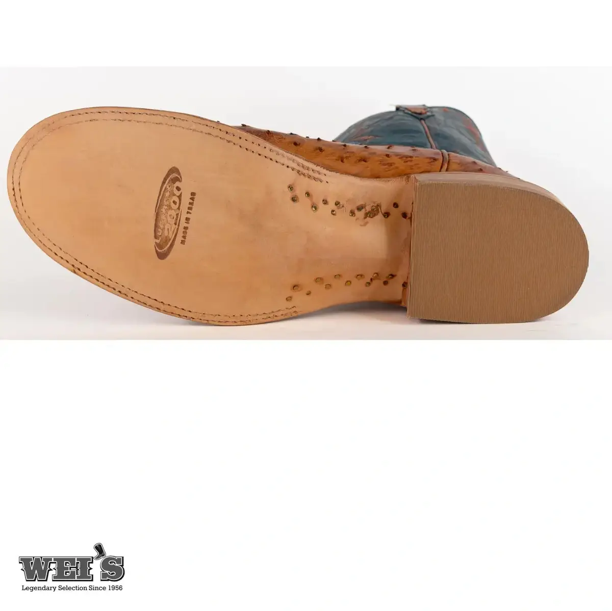 Lucchese 2000 Men's Cowboy Boots 13" Exotic Ostrich Walking Heel -CLEARANCE - Image 6
