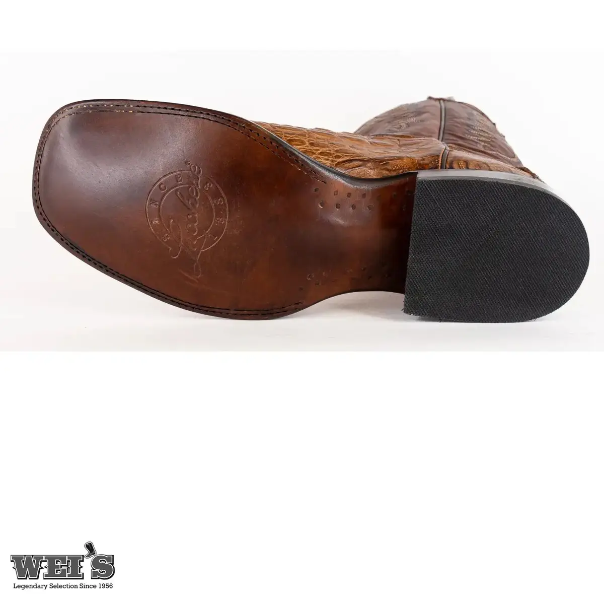 Lucchese Men's Cowboy Boots 13" Rhys Exotic Caiman Hornback - Image 6