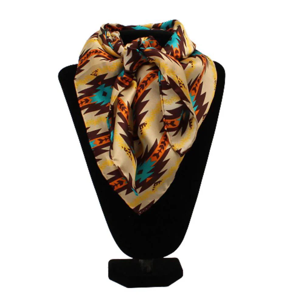 M&F Silk Scarf/Wild Rag Southwest Print